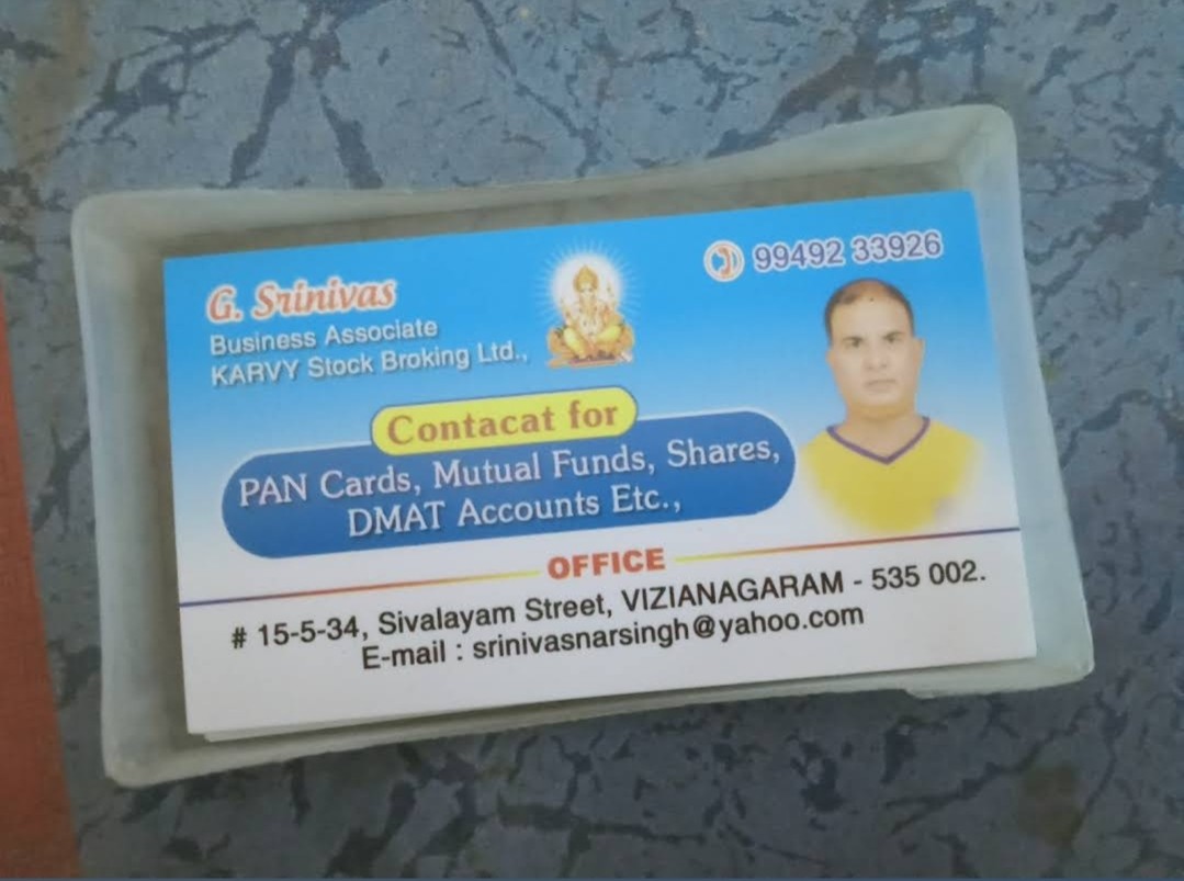 Pan card centre g. srinivas